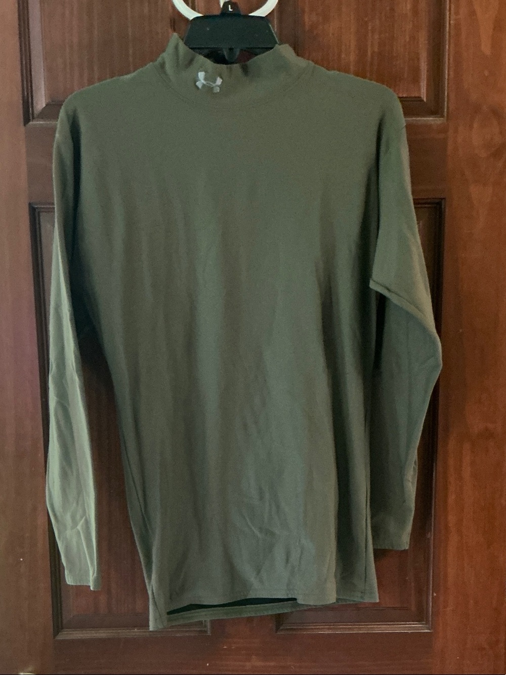 Under Armour Olive Green Long Sleeve Mock Neck Top